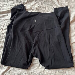 Lululemon Black align Leggings- small hole